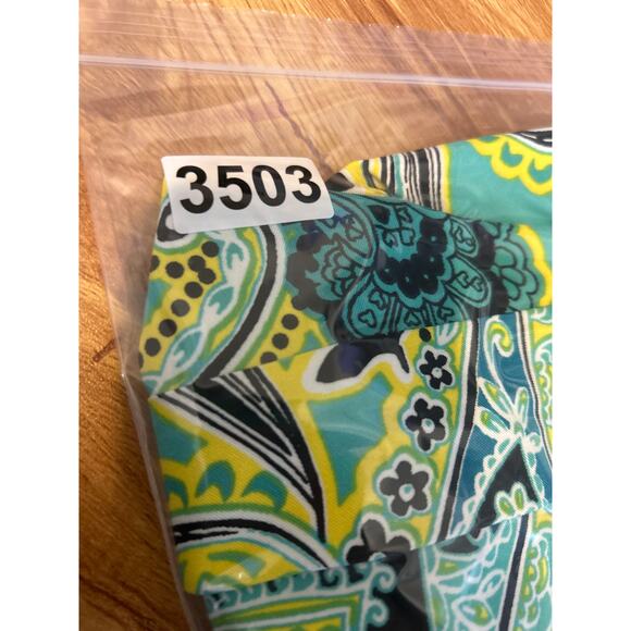 AGB Womens Dress 14 Teal‎ Floral Paisley Fit Flare Mid Length Boho Retro Mod - Picture 13 of 13